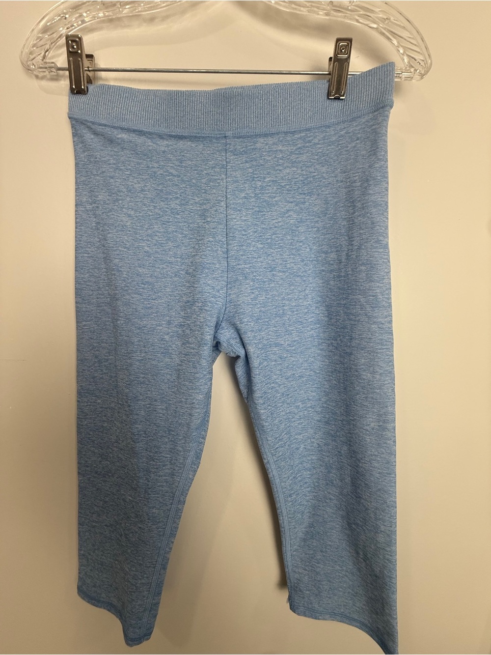 ALO Yoga Kids Light Blue Stretch Knit Leggings